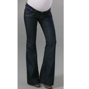 J Brand Dark Wash Indigo Maternity Wide Leg Jeans Size 26